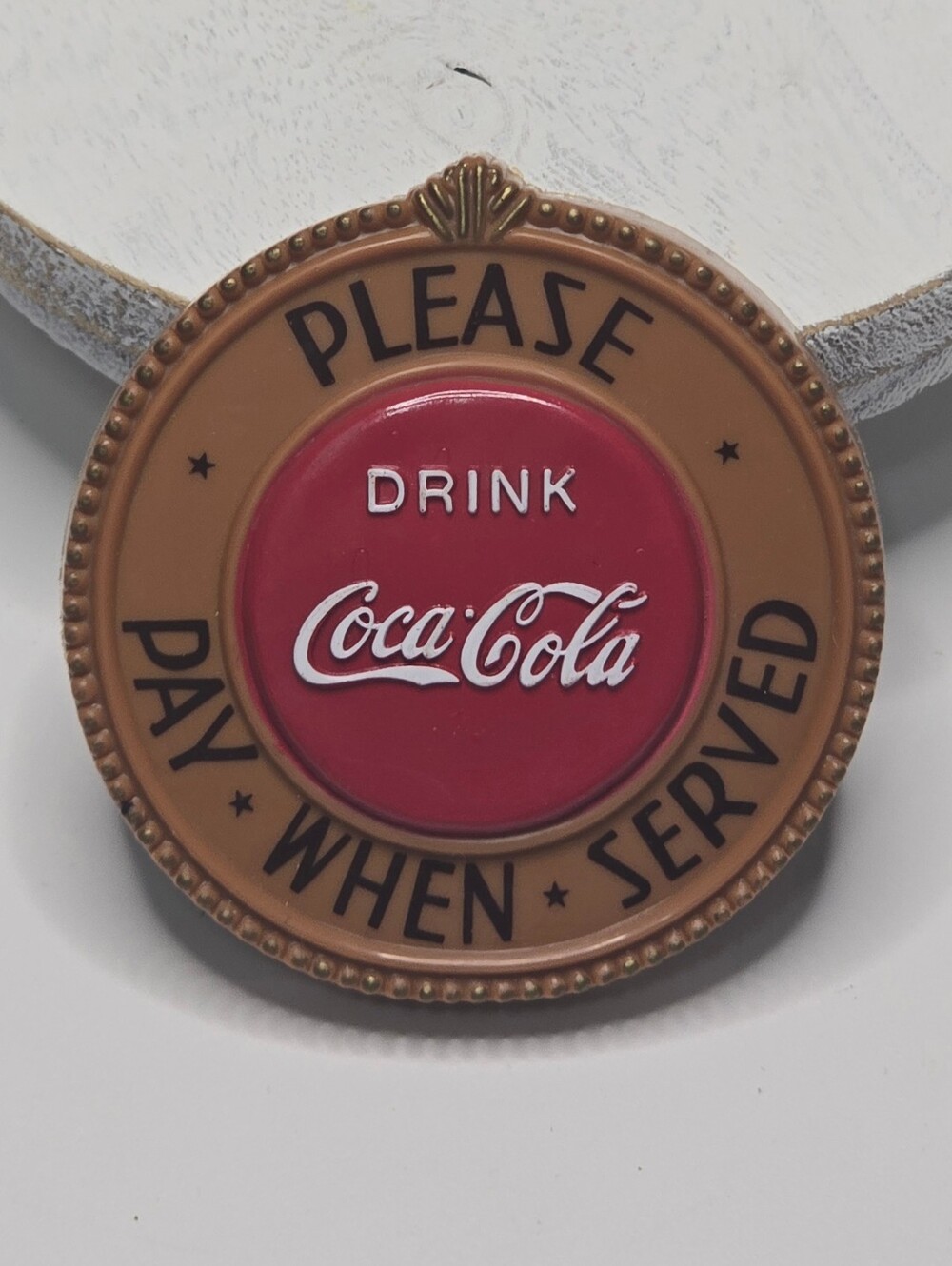 Vintage 1998 Drink Coca-Cola Magnet Please Pay When Served